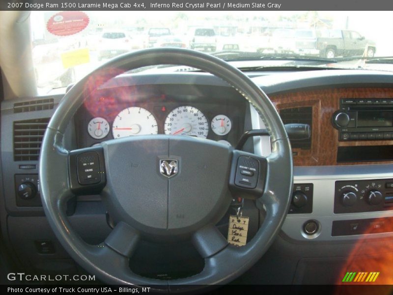 Inferno Red Crystal Pearl / Medium Slate Gray 2007 Dodge Ram 1500 Laramie Mega Cab 4x4
