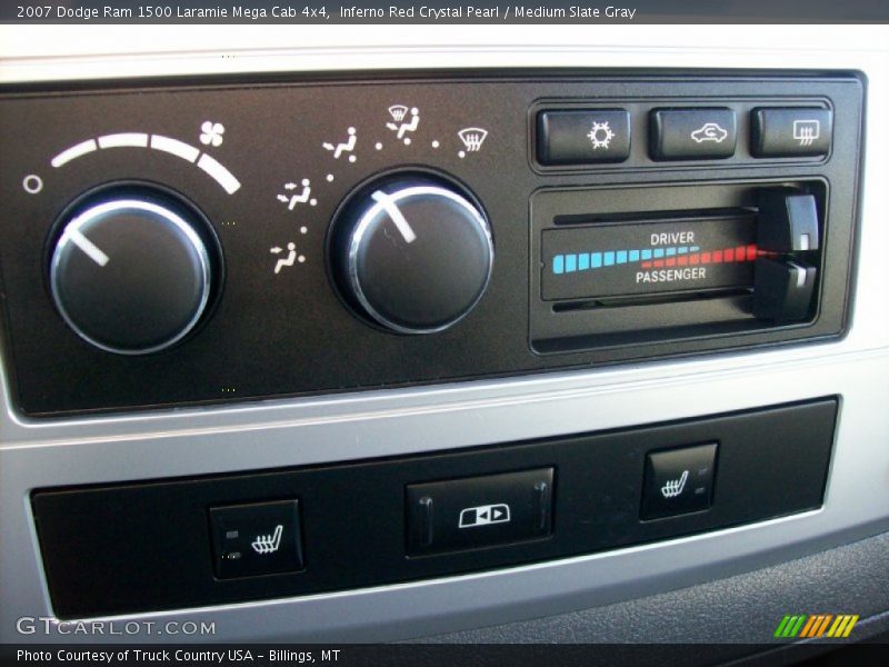Inferno Red Crystal Pearl / Medium Slate Gray 2007 Dodge Ram 1500 Laramie Mega Cab 4x4