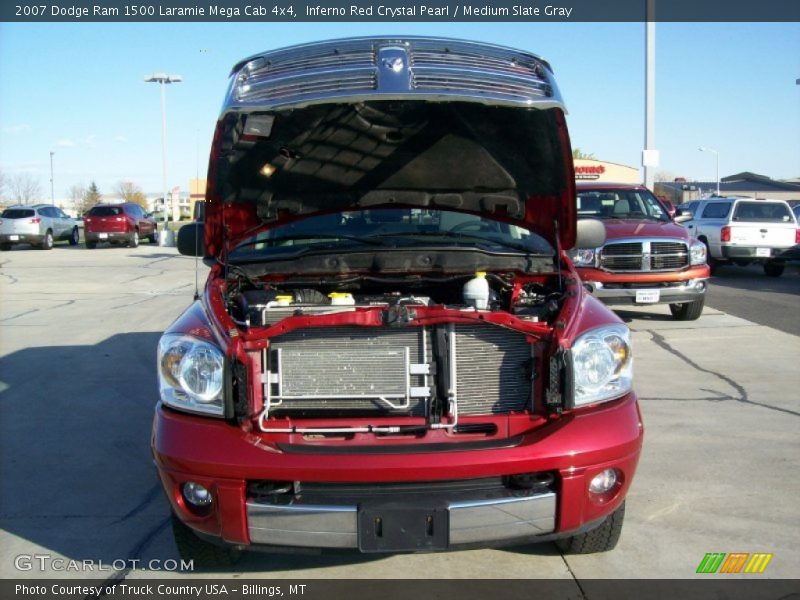 Inferno Red Crystal Pearl / Medium Slate Gray 2007 Dodge Ram 1500 Laramie Mega Cab 4x4