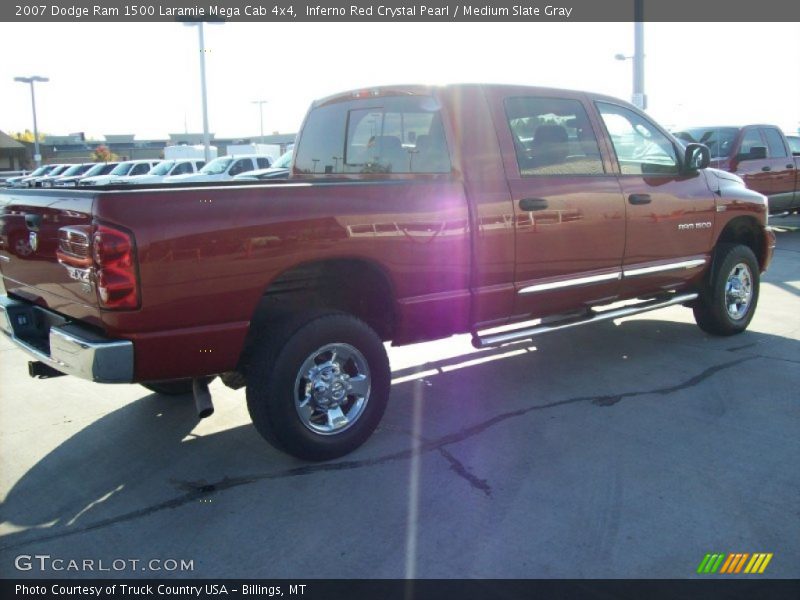 Inferno Red Crystal Pearl / Medium Slate Gray 2007 Dodge Ram 1500 Laramie Mega Cab 4x4