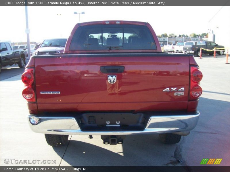 Inferno Red Crystal Pearl / Medium Slate Gray 2007 Dodge Ram 1500 Laramie Mega Cab 4x4