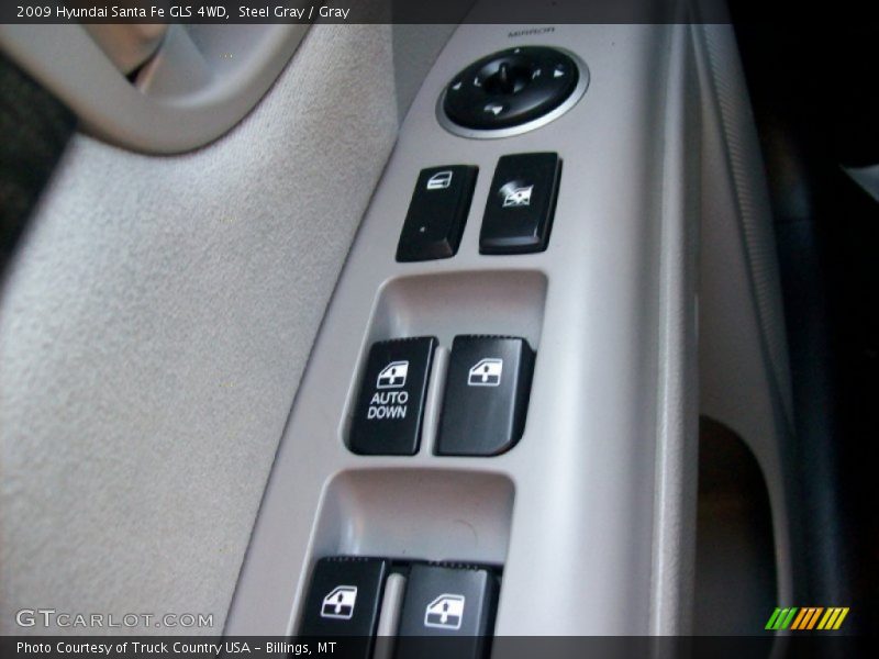 Steel Gray / Gray 2009 Hyundai Santa Fe GLS 4WD