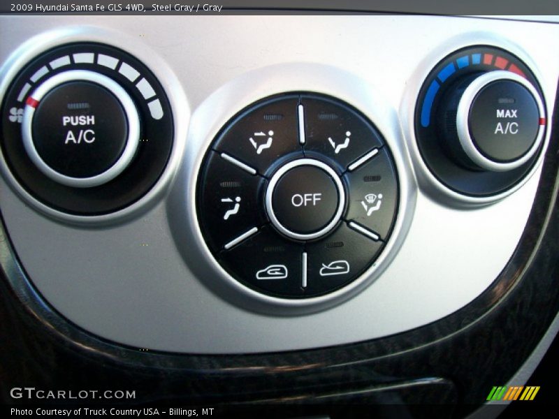 Steel Gray / Gray 2009 Hyundai Santa Fe GLS 4WD