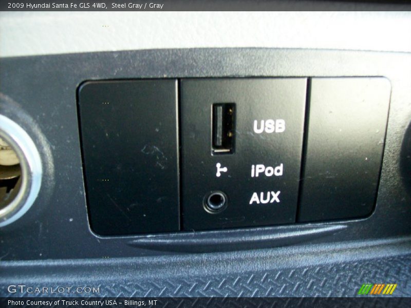 Steel Gray / Gray 2009 Hyundai Santa Fe GLS 4WD