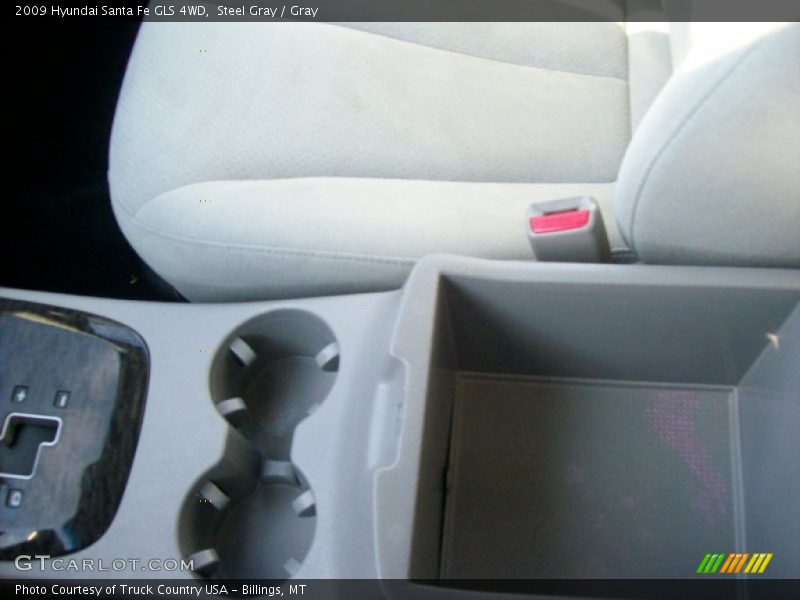 Steel Gray / Gray 2009 Hyundai Santa Fe GLS 4WD