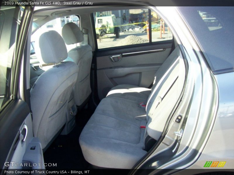 Steel Gray / Gray 2009 Hyundai Santa Fe GLS 4WD