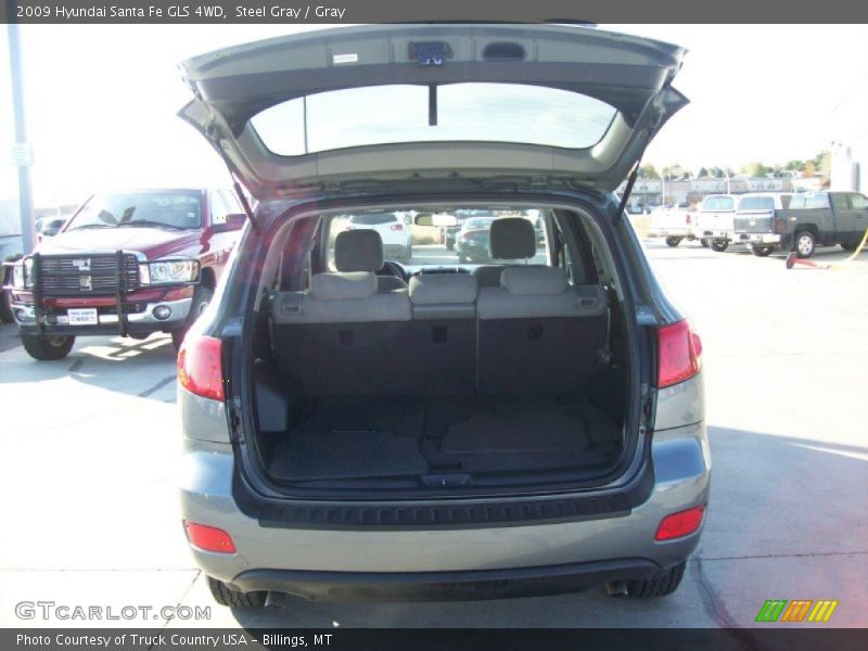 Steel Gray / Gray 2009 Hyundai Santa Fe GLS 4WD