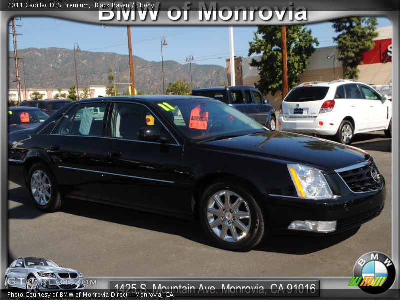 Black Raven / Ebony 2011 Cadillac DTS Premium