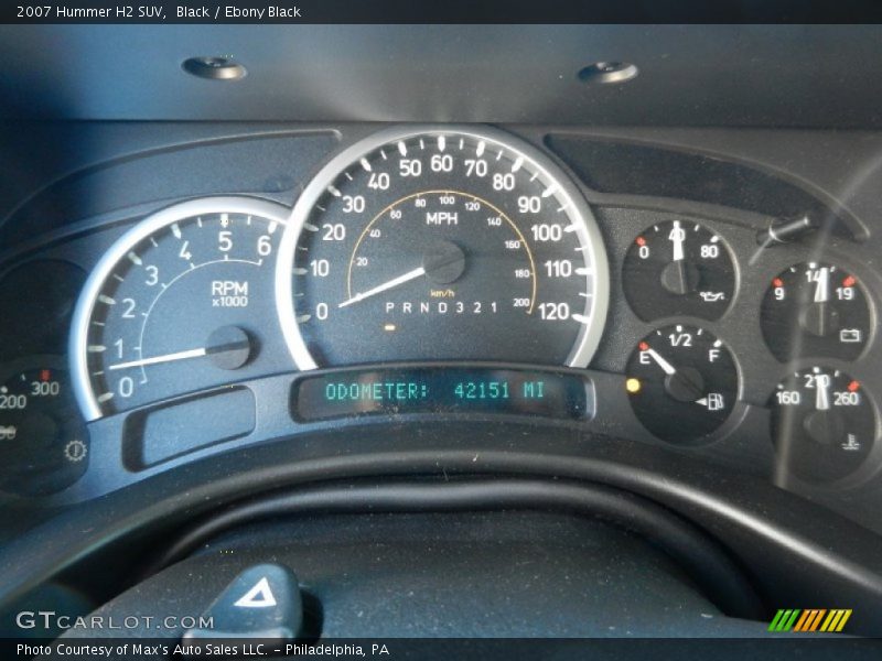  2007 H2 SUV SUV Gauges