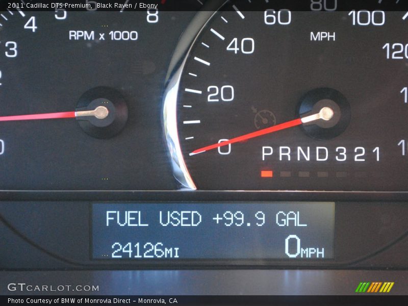 Black Raven / Ebony 2011 Cadillac DTS Premium