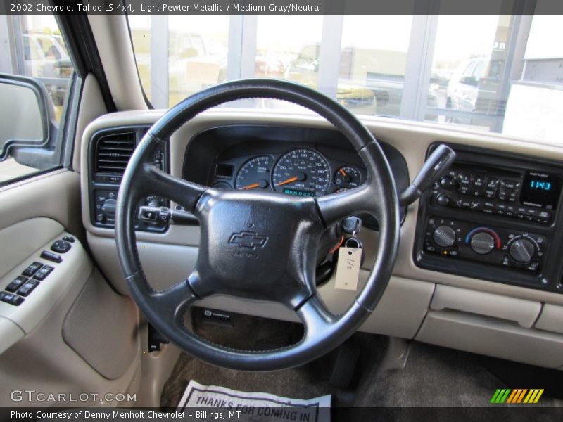Light Pewter Metallic / Medium Gray/Neutral 2002 Chevrolet Tahoe LS 4x4