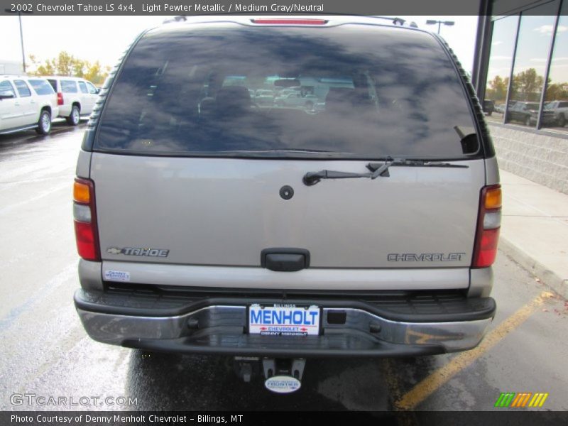 Light Pewter Metallic / Medium Gray/Neutral 2002 Chevrolet Tahoe LS 4x4