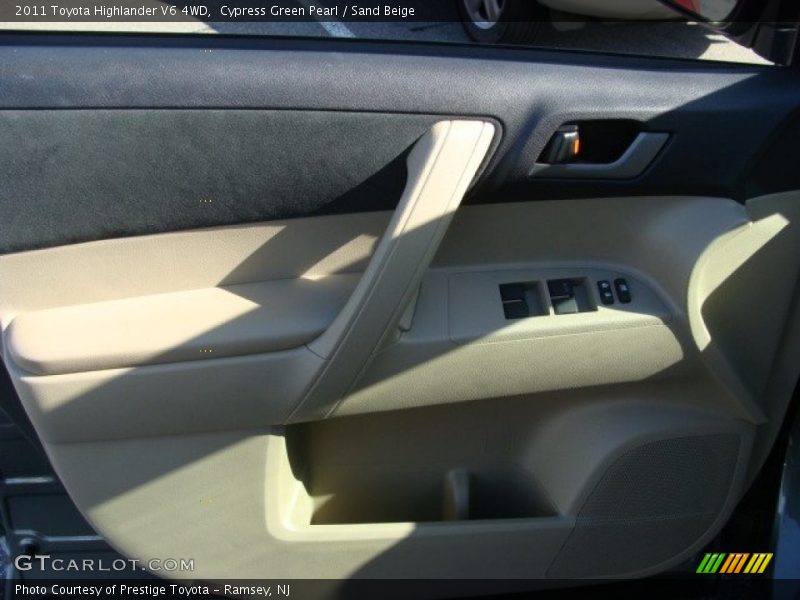 Cypress Green Pearl / Sand Beige 2011 Toyota Highlander V6 4WD