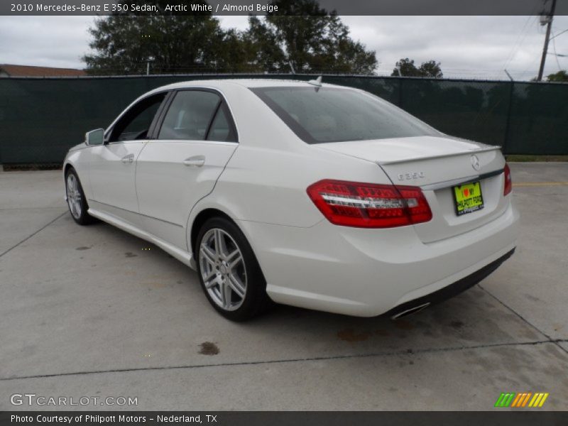 Arctic White / Almond Beige 2010 Mercedes-Benz E 350 Sedan