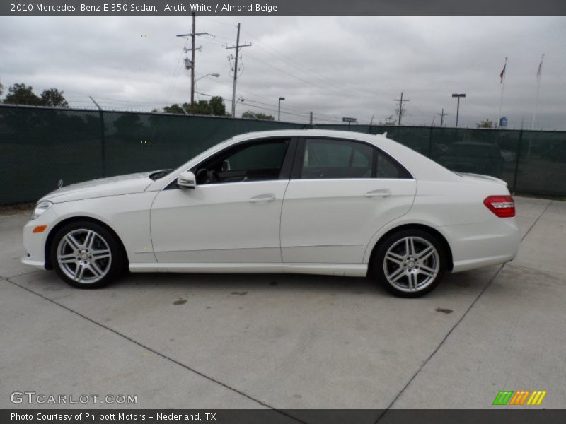 Arctic White / Almond Beige 2010 Mercedes-Benz E 350 Sedan