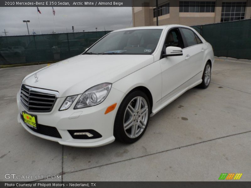 Arctic White / Almond Beige 2010 Mercedes-Benz E 350 Sedan