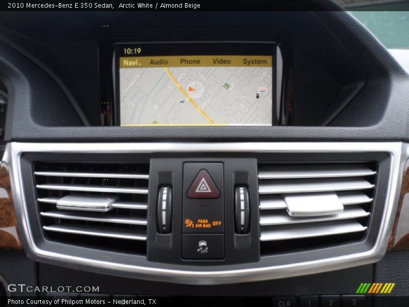 Arctic White / Almond Beige 2010 Mercedes-Benz E 350 Sedan