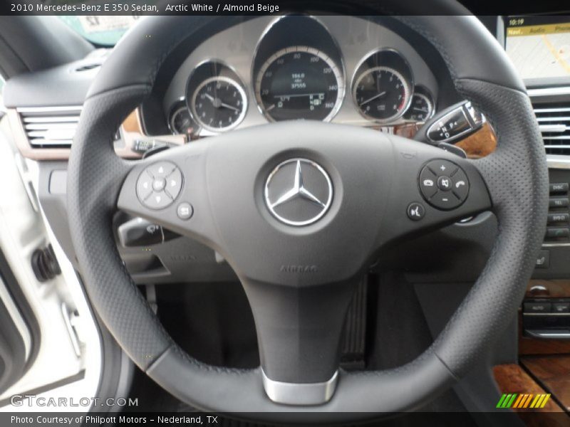 Arctic White / Almond Beige 2010 Mercedes-Benz E 350 Sedan