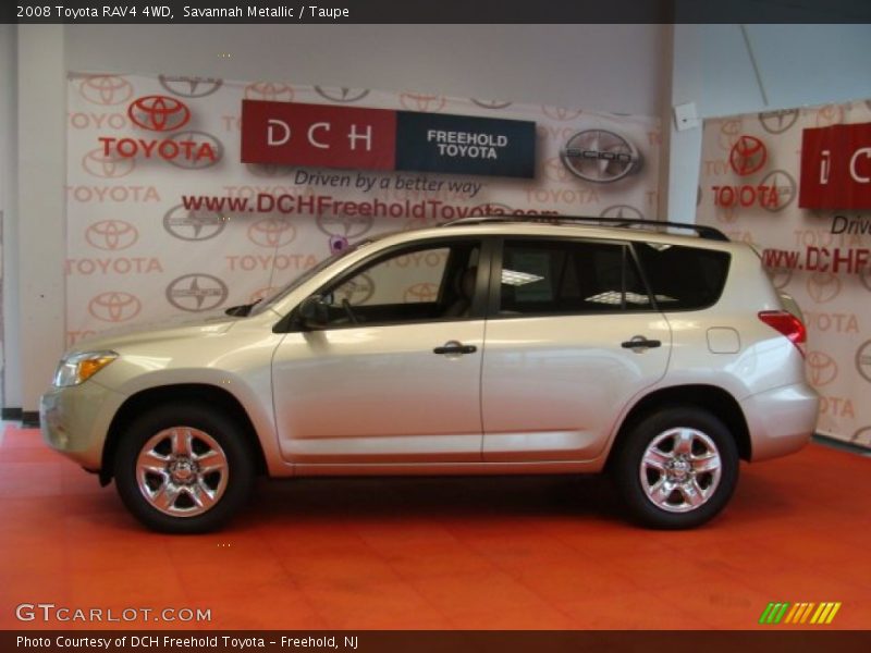 Savannah Metallic / Taupe 2008 Toyota RAV4 4WD