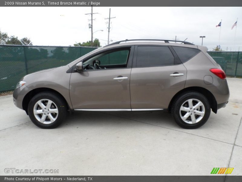 Tinted Bronze Metallic / Beige 2009 Nissan Murano S