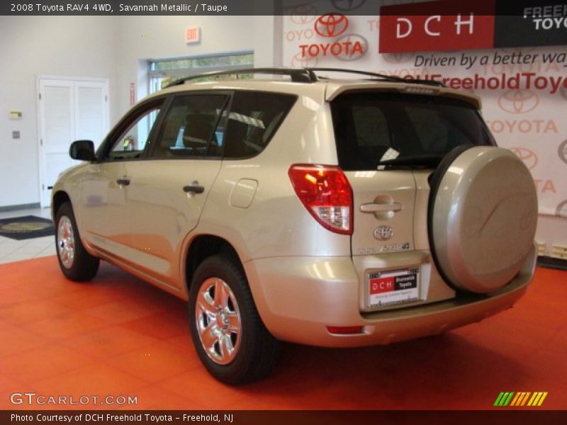 Savannah Metallic / Taupe 2008 Toyota RAV4 4WD