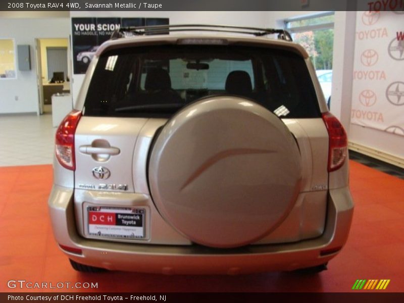 Savannah Metallic / Taupe 2008 Toyota RAV4 4WD