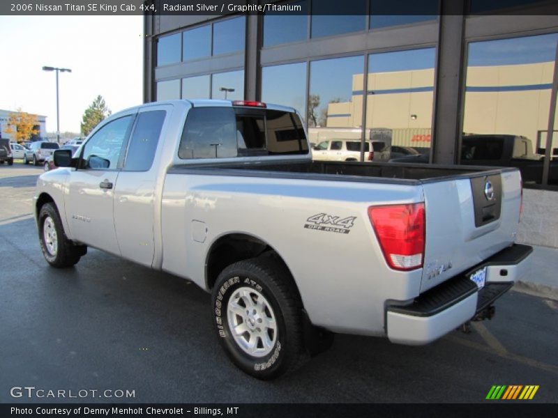 Radiant Silver / Graphite/Titanium 2006 Nissan Titan SE King Cab 4x4