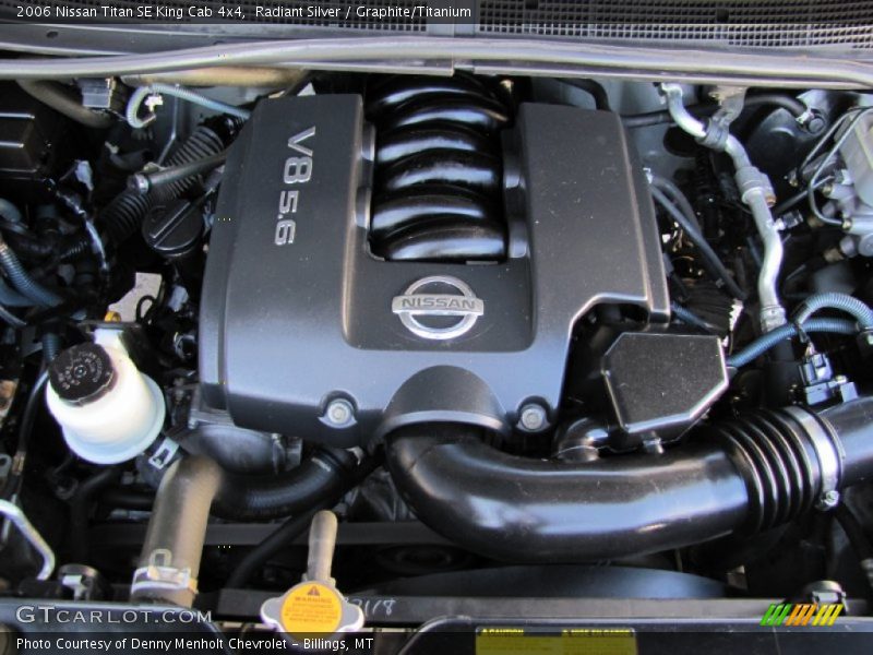  2006 Titan SE King Cab 4x4 Engine - 5.6 Liter DOHC 32-Valve V8