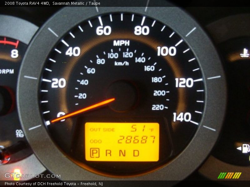 Savannah Metallic / Taupe 2008 Toyota RAV4 4WD