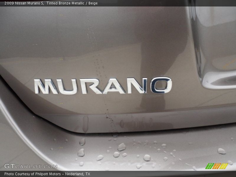 Tinted Bronze Metallic / Beige 2009 Nissan Murano S