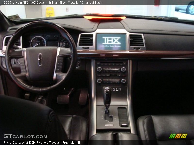 Brilliant Silver Metallic / Charcoal Black 2009 Lincoln MKS AWD Sedan