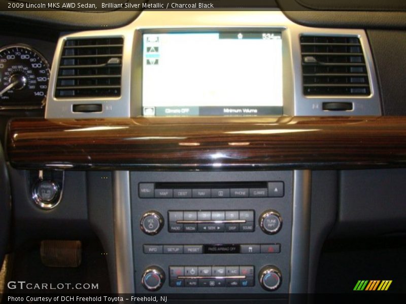 Brilliant Silver Metallic / Charcoal Black 2009 Lincoln MKS AWD Sedan