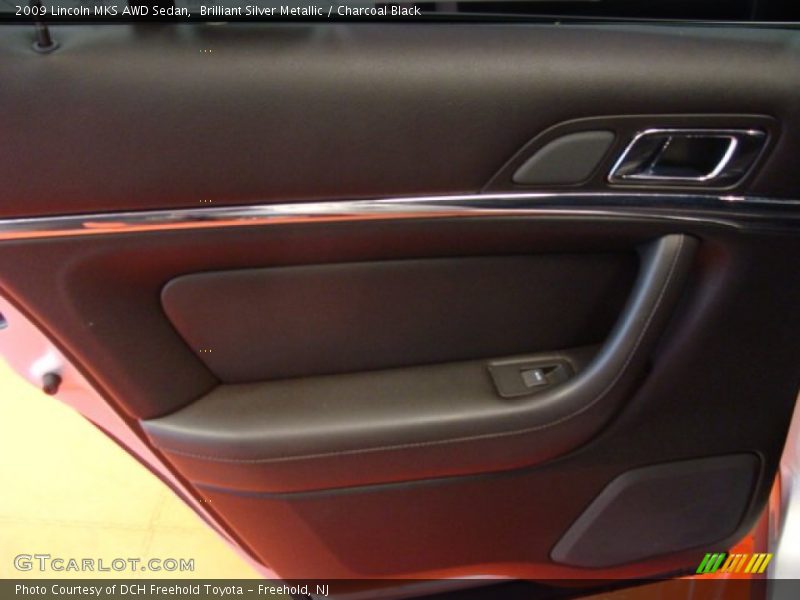 Brilliant Silver Metallic / Charcoal Black 2009 Lincoln MKS AWD Sedan