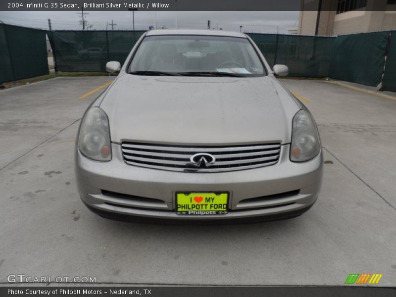 Brilliant Silver Metallic / Willow 2004 Infiniti G 35 Sedan