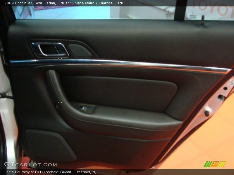 Brilliant Silver Metallic / Charcoal Black 2009 Lincoln MKS AWD Sedan