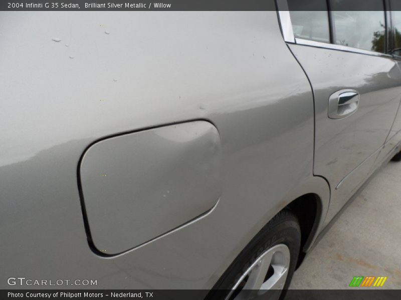 Brilliant Silver Metallic / Willow 2004 Infiniti G 35 Sedan