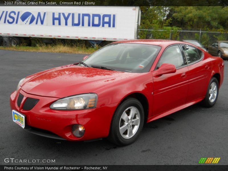Crimson Red / Ebony 2007 Pontiac Grand Prix Sedan