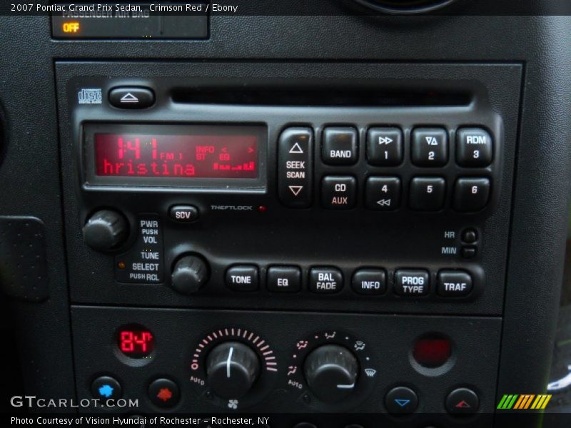 Crimson Red / Ebony 2007 Pontiac Grand Prix Sedan