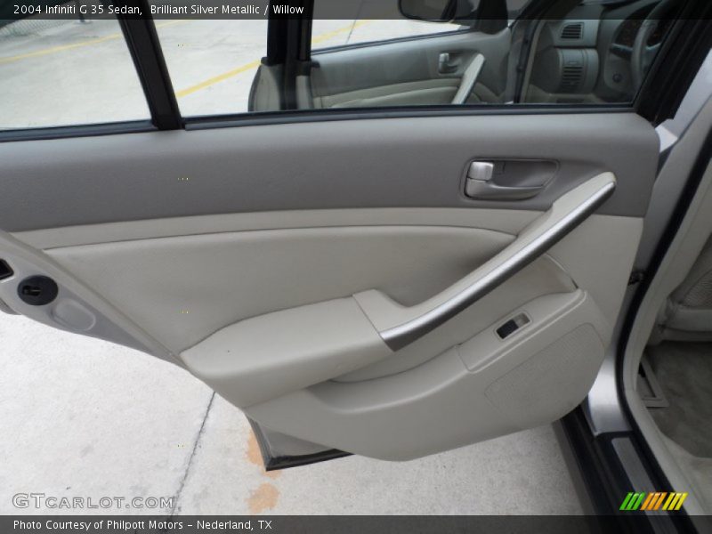 Brilliant Silver Metallic / Willow 2004 Infiniti G 35 Sedan