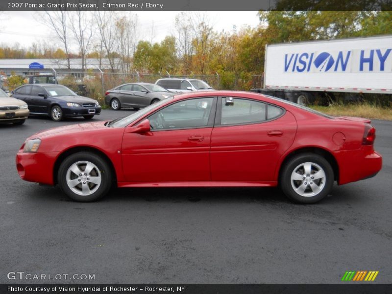 Crimson Red / Ebony 2007 Pontiac Grand Prix Sedan
