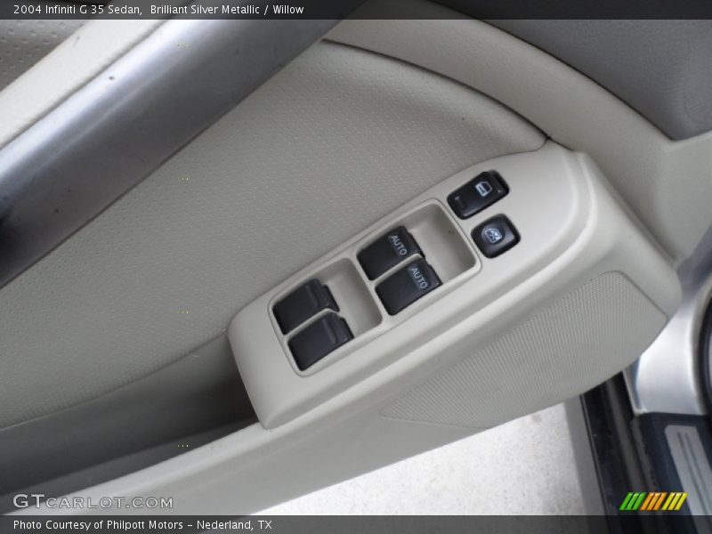 Brilliant Silver Metallic / Willow 2004 Infiniti G 35 Sedan