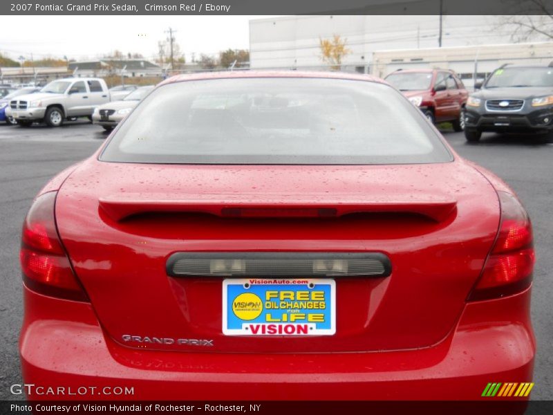 Crimson Red / Ebony 2007 Pontiac Grand Prix Sedan