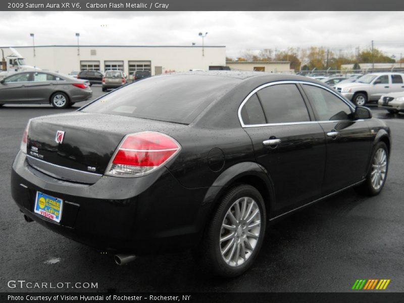 Carbon Flash Metallic / Gray 2009 Saturn Aura XR V6