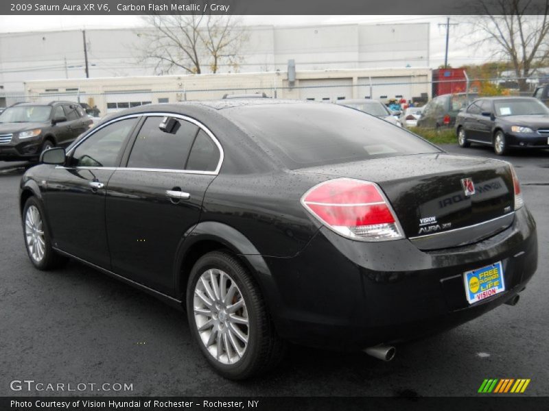 Carbon Flash Metallic / Gray 2009 Saturn Aura XR V6