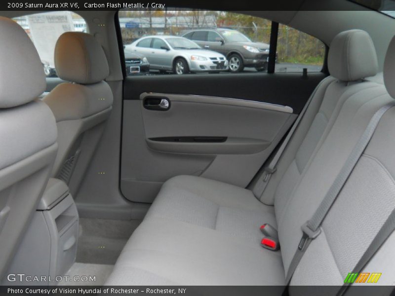 Carbon Flash Metallic / Gray 2009 Saturn Aura XR V6