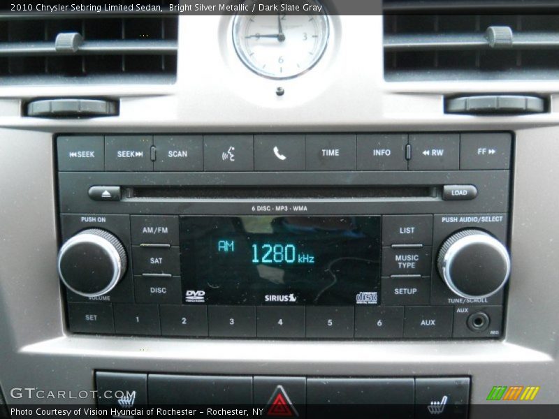 Bright Silver Metallic / Dark Slate Gray 2010 Chrysler Sebring Limited Sedan