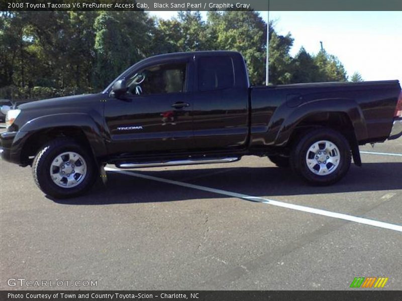 Black Sand Pearl / Graphite Gray 2008 Toyota Tacoma V6 PreRunner Access Cab