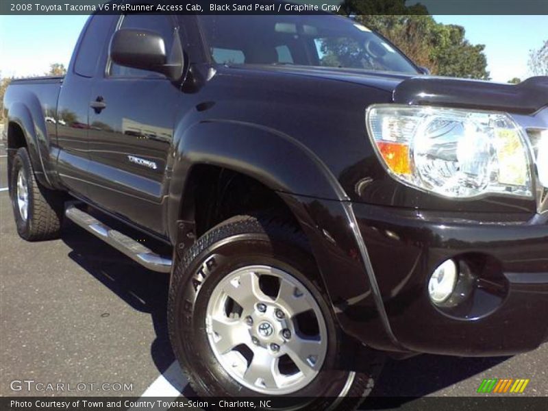 Black Sand Pearl / Graphite Gray 2008 Toyota Tacoma V6 PreRunner Access Cab