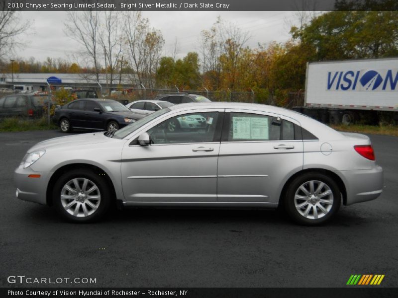Bright Silver Metallic / Dark Slate Gray 2010 Chrysler Sebring Limited Sedan