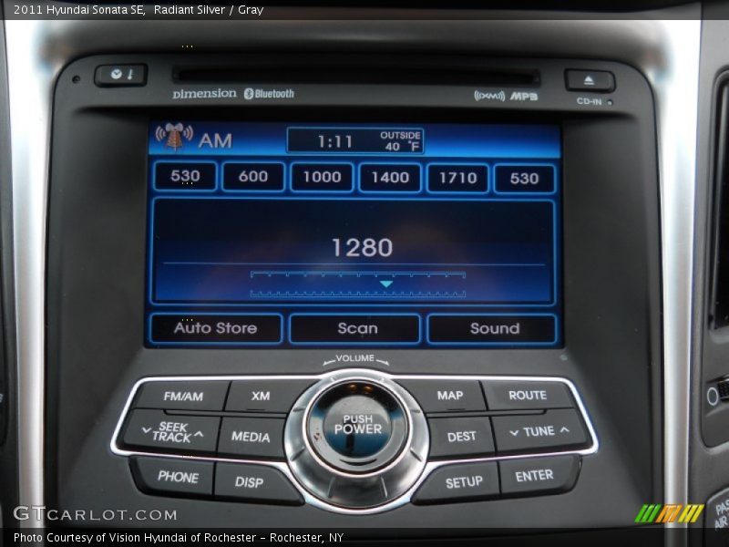 Radiant Silver / Gray 2011 Hyundai Sonata SE